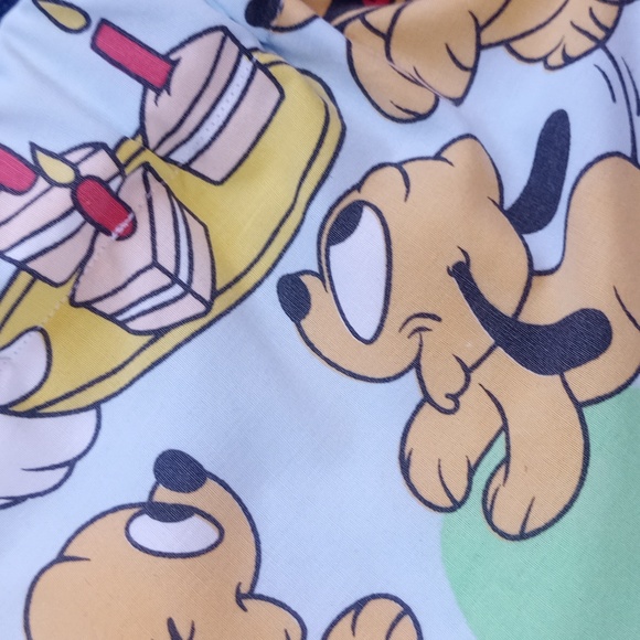 Vintage Mickey Minnie Donald & Puppy Pluto Reworked Bennygonia Shorts UNISEX - Picture 10 of 13